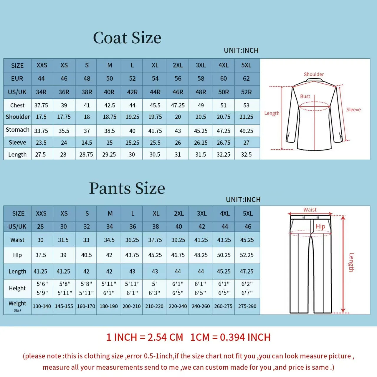 2 Pieces Set Tailor-Made Rhinestone Beaded Single Breasted Groom Customized Coat and Pants
