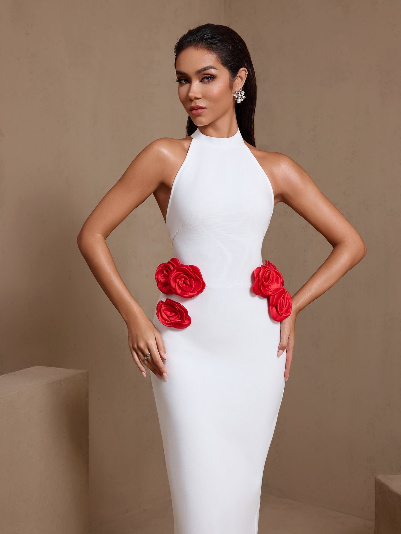 Flowers Bandage Maxi