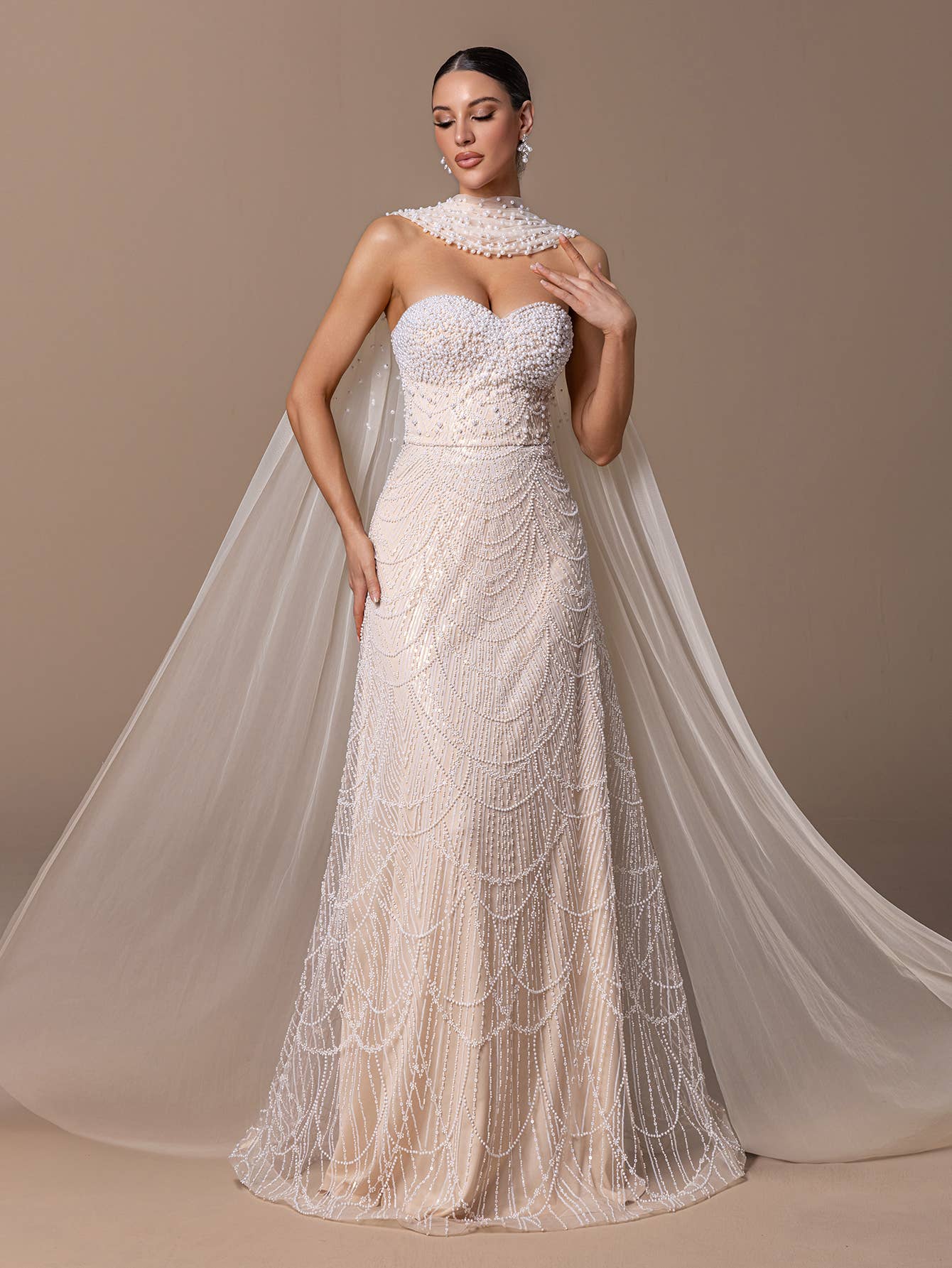 Two Piece Pearl Sequin Dress