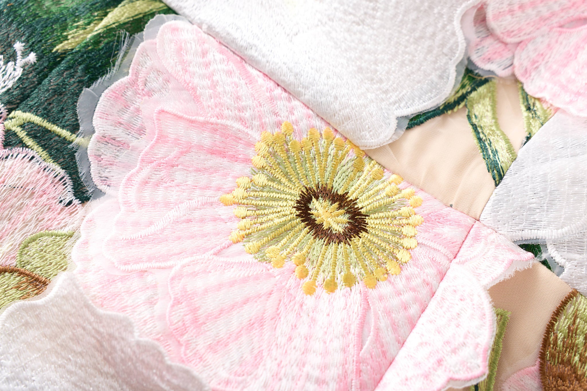 Floral Embroidered Strapless Mini Dress