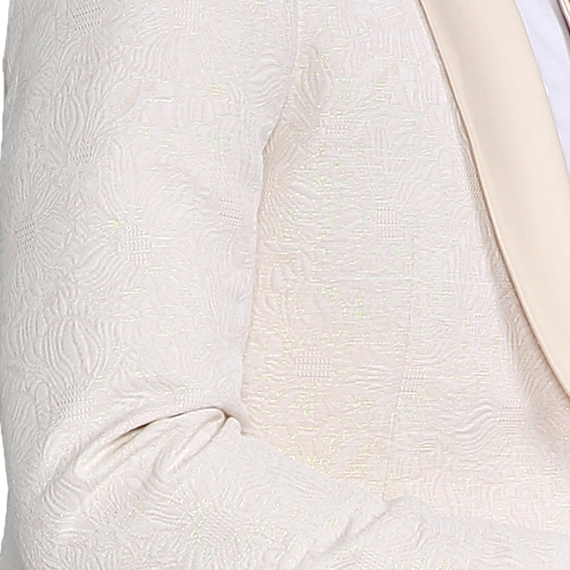 Tazzio Vested  Paisley Suit Set w/ Bowtie, Ivory