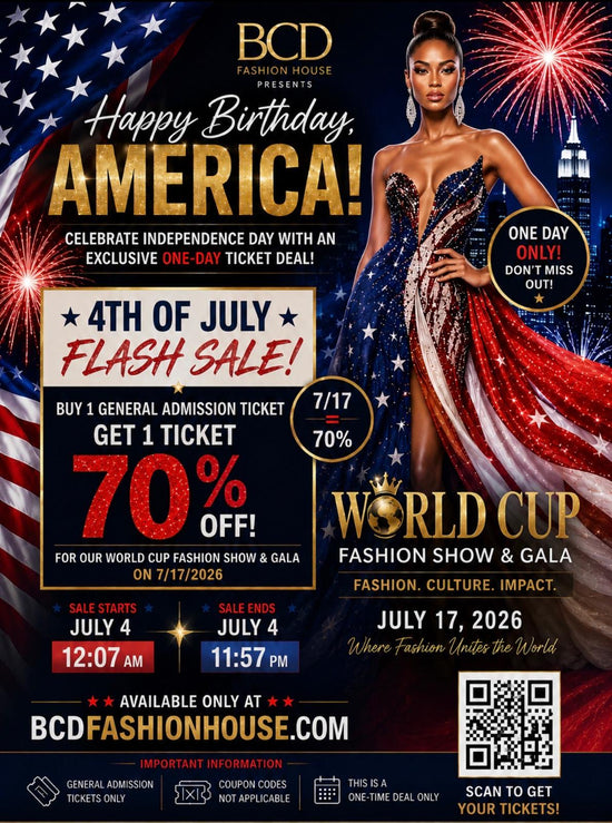 General Admission Ticket — World Cup Fashion Show & Gala
