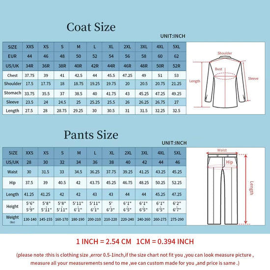 2 Pieces Set Tailor-Made Rhinestone Beaded Single Breasted Groom Customized Coat and Pants