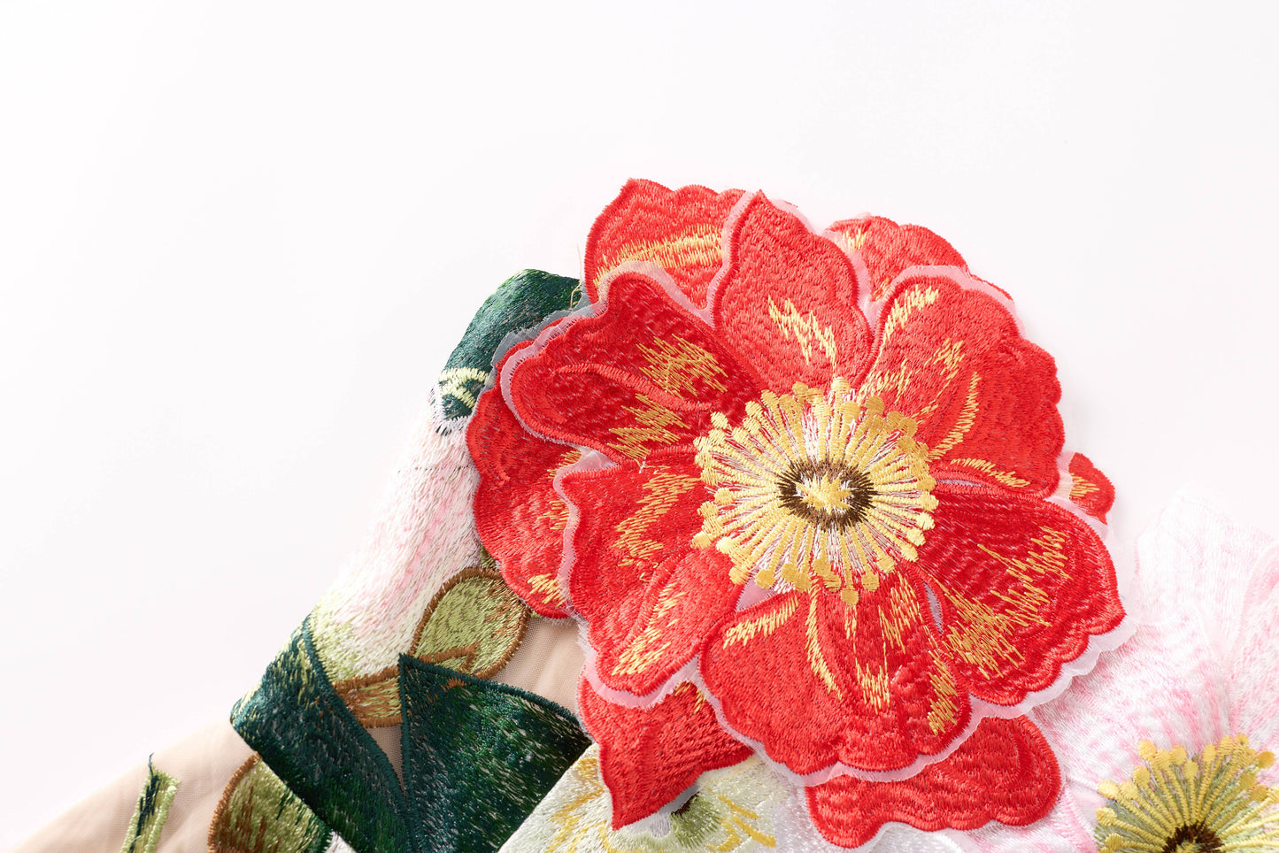 Floral Embroidered Strapless Mini Dress