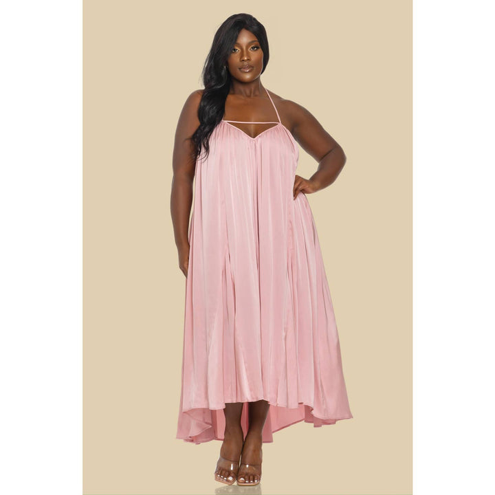 SATIN DRESS PLUS