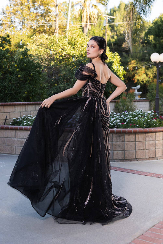 Asymmetrical Sleeveless Gala Gown