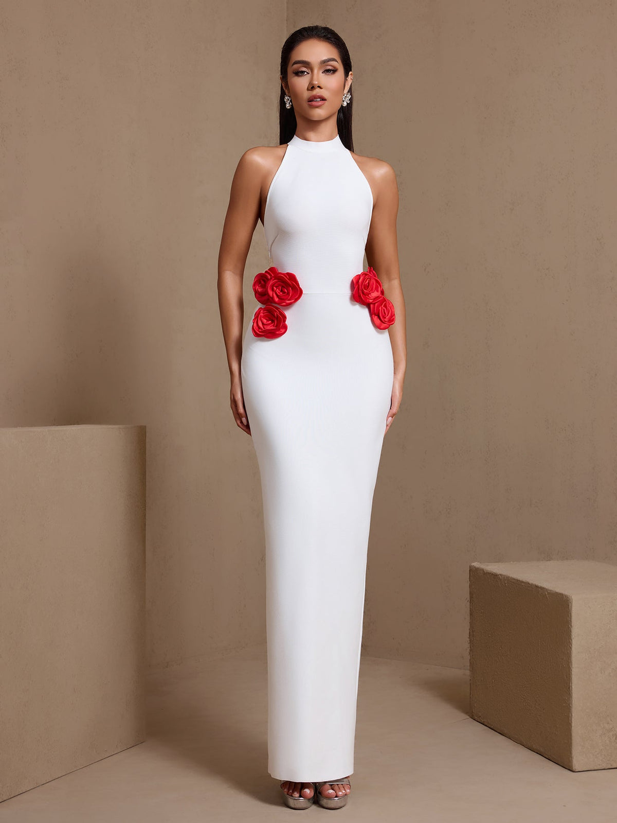 Flowers Bandage Maxi