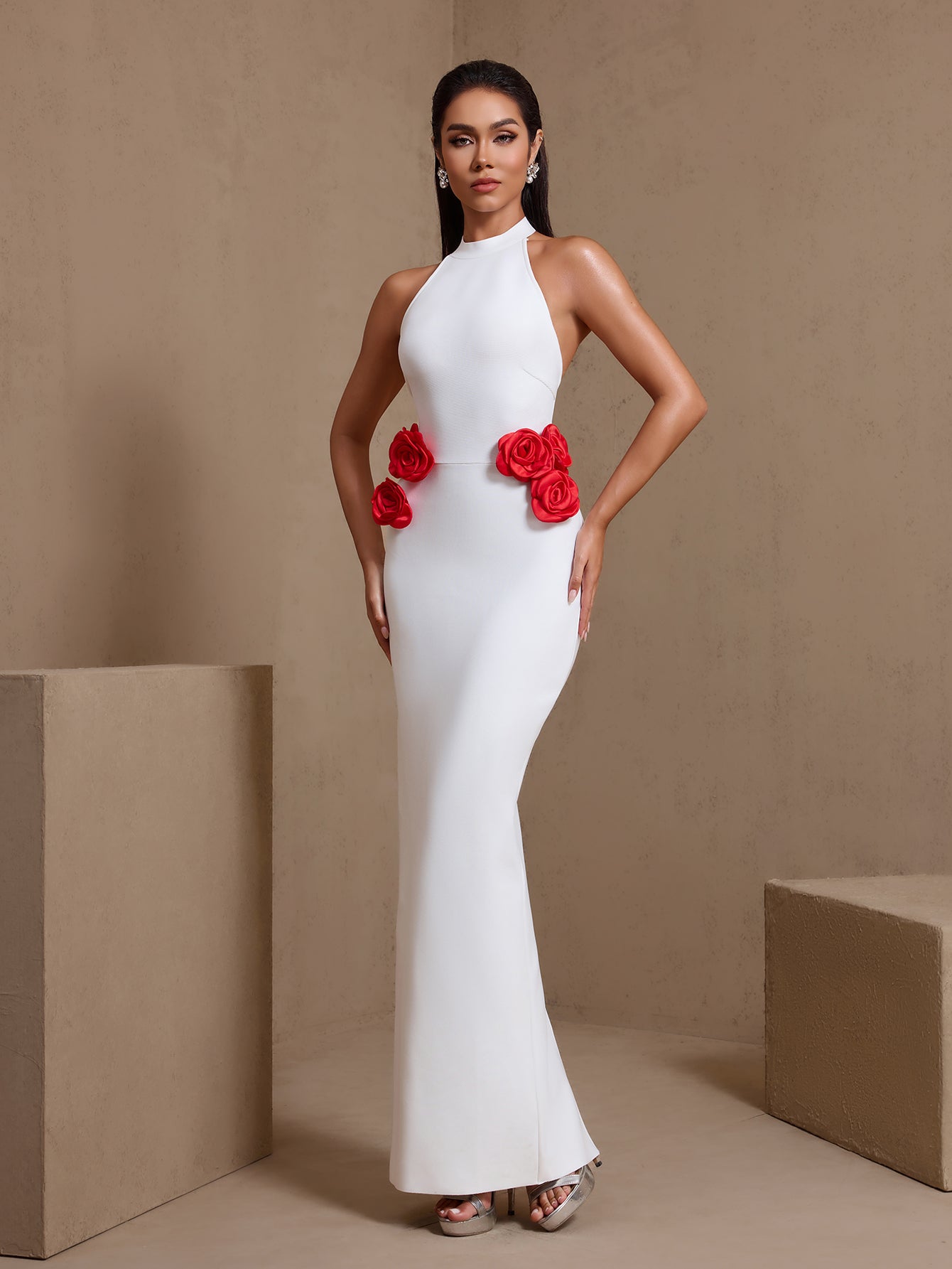 Flowers Bandage Maxi
