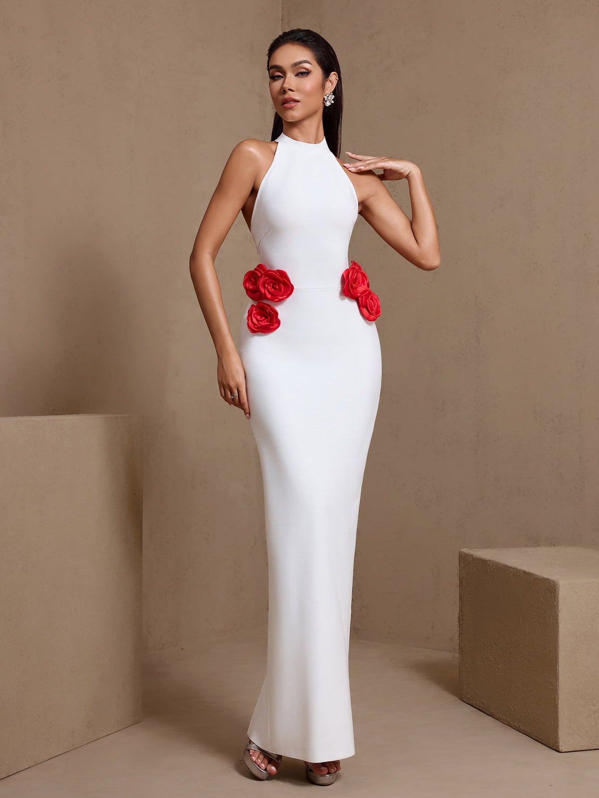 Flowers Bandage Maxi